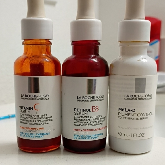 la roche-posay Other - La Roche-Posay Skincare Serum Trio - Orange, Red, White